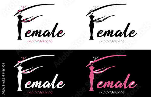 female logotipo mujer maniquí