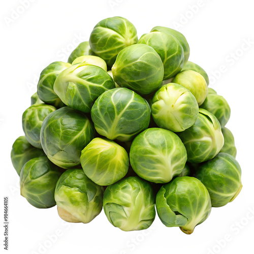 Brussels sprouts isolated on transparent background