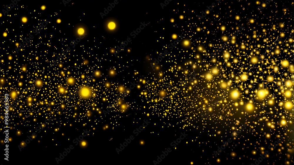 Luxury golden abstract glittering dark lights Gradient background Luxury golden abstract glittering dark lights Gradient background
