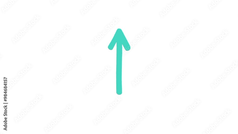 Arrow pointing to the sky animated 4k video Arrow pointing to the sky animated 4k video