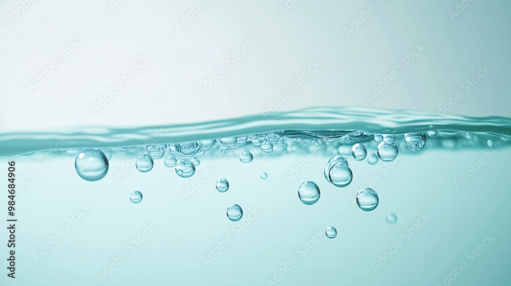Light blue water with a white background and a gradient light green color, clean and pure nature concept, fresh background Light blue water with a white background and a gradient light green color, clean and pure nature concept, fresh background