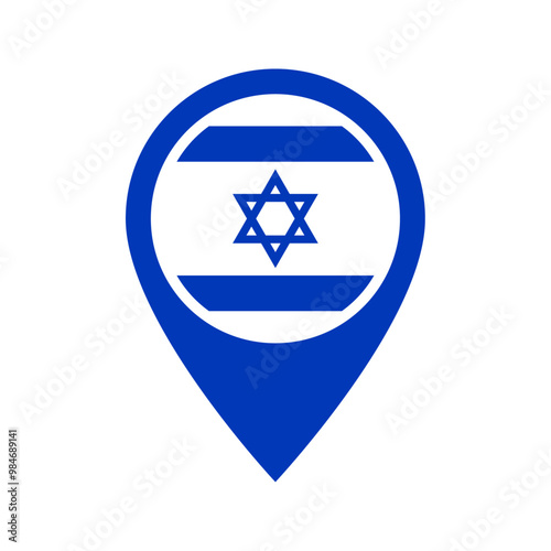 Israel flag location icon