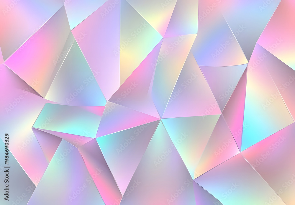 Colorful Abstract Geometric Pattern with Soft Gradient Lighting Colorful Abstract Geometric Pattern with Soft Gradient Lighting