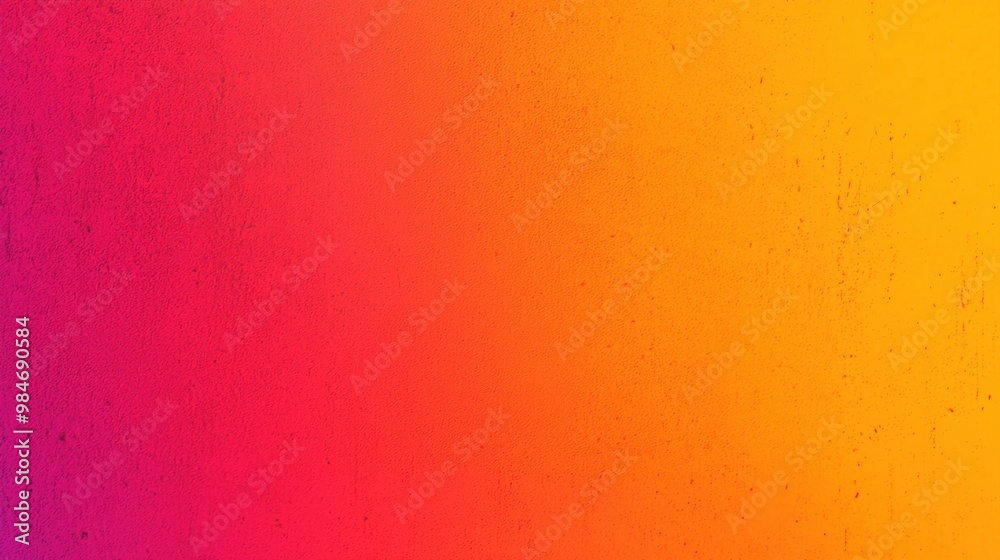 Fototapeta premium Vibrant orange-to-yellow gradient with a subtle noise overlay for a bold attention-grabbing backdrop