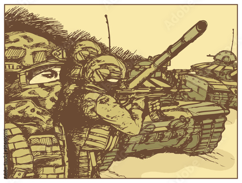 Φωτογραφία Combat actions, war