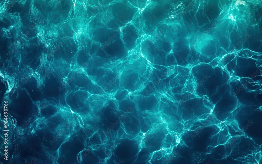 Blue water surface with shimmering light patterns, peaceful and natural. Blue water surface with shimmering light patterns, peaceful and natural.