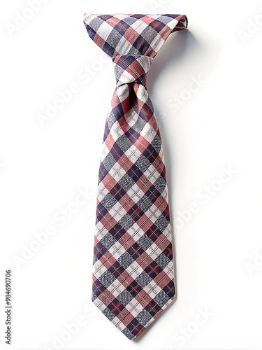 Checkered Necktie Display