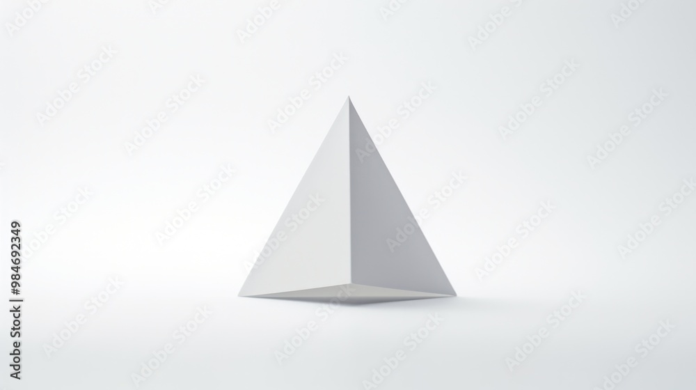 A minimalist origami pyramid, its crisp folds and sharp lines exuding a sense of elegance and precision. A minimalist origami pyramid, its crisp folds and sharp lines exuding a sense of elegance and precision.