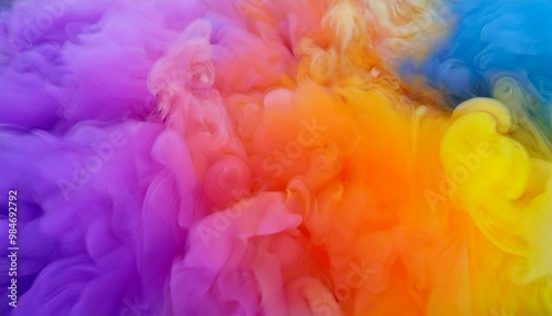 Colorful Clouds Vibrant Hues of Creativity