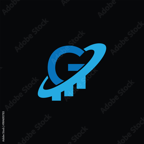 Abstract Financial Symbol And Letter G