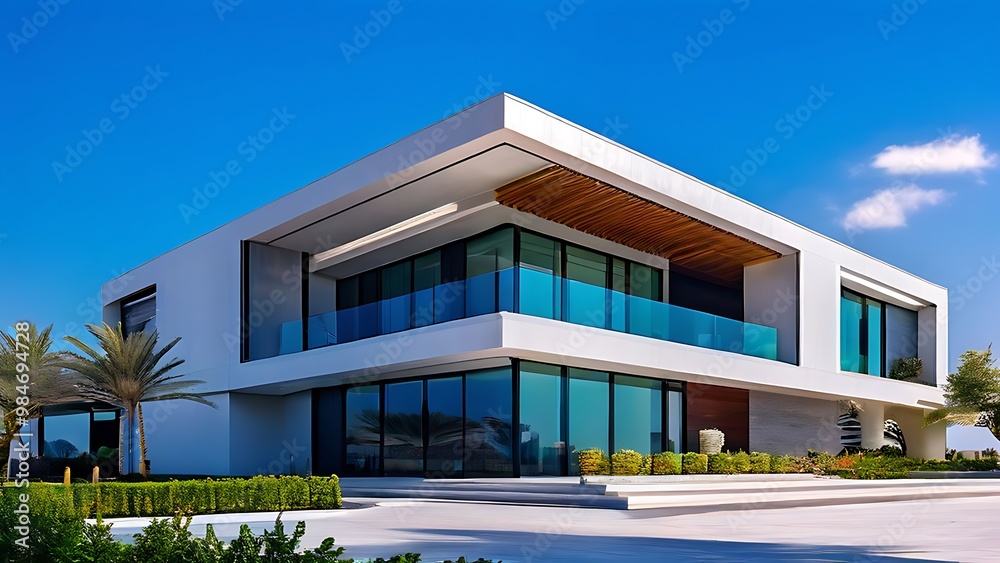 modern luxury two-story house residential design in kingdom of saudi arabia modern luxury two-story house residential design in kingdom of saudi arabia