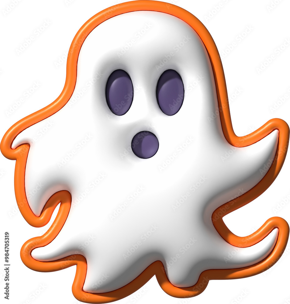 Cute 3D Halloween Ghost Cute 3D Halloween Ghost