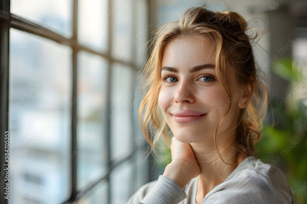 Bright Smile by the Window: A Moment of Joy and Serenity