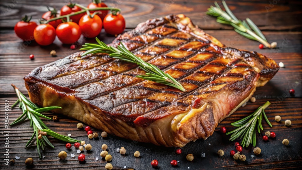 T-Bone steak with juicy grill marks on background, T-Bone, steak, grill marks, juicy, meat, beef, food, cooking, barbecue T-Bone steak with juicy grill marks on background, T-Bone, steak, grill marks, juicy, meat, beef, food, cooking, barbecue