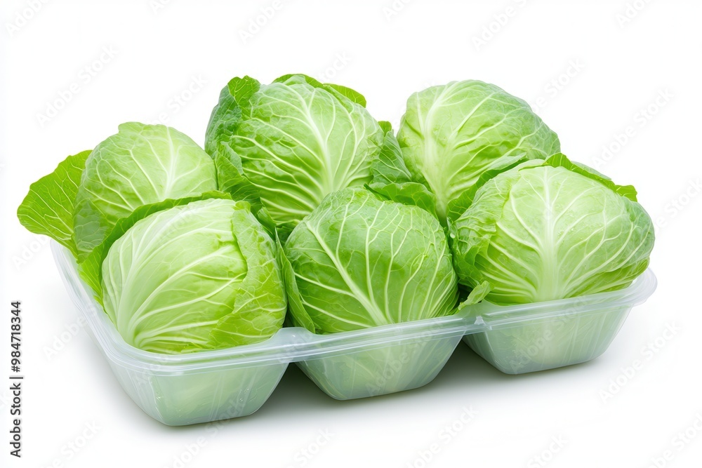 Fototapeta premium Cabbage on white background