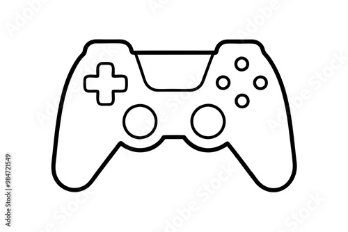 game controller silhouette vector, game controller icon