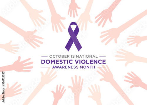 Domestic Violence Awareness Month is observed every October to raise awareness about domestic violence, provide support to survivors