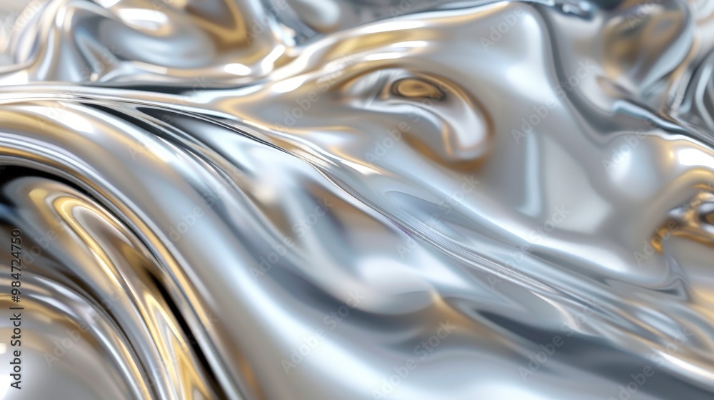 Abstract background with liquid metal texture. Contemporary metallic silver dynamic backdrop Abstract background with liquid metal texture. Contemporary metallic silver dynamic backdrop