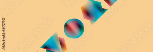 Fluid color geometric shapes abstract background. Vector Illustration For Wallpaper, Banner, Background, Card, Book Illustration, landing page