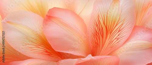 A close up of a pink flower with a yellow center