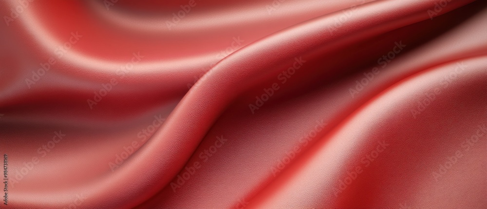 Obraz premium A red fabric with a rough texture