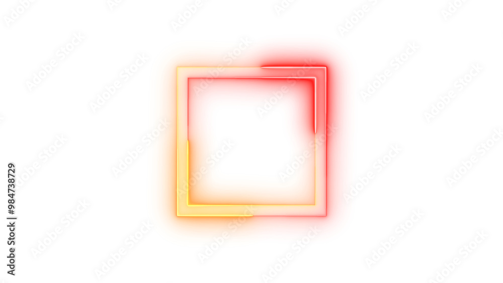 Neon icon stop symbol brown red color transparent background Neon icon stop symbol brown red color transparent background