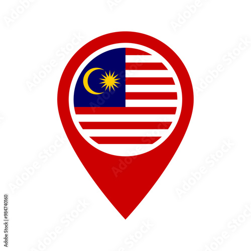 Free Download Malaysia flag location icon - GFXLoad