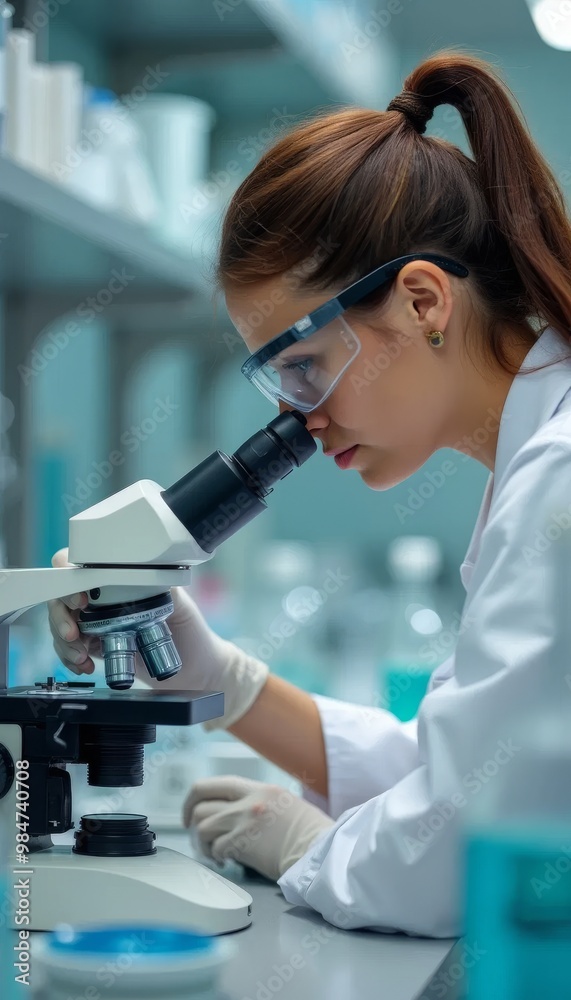 chemist who studies with a microscope chemist who studies with a microscope