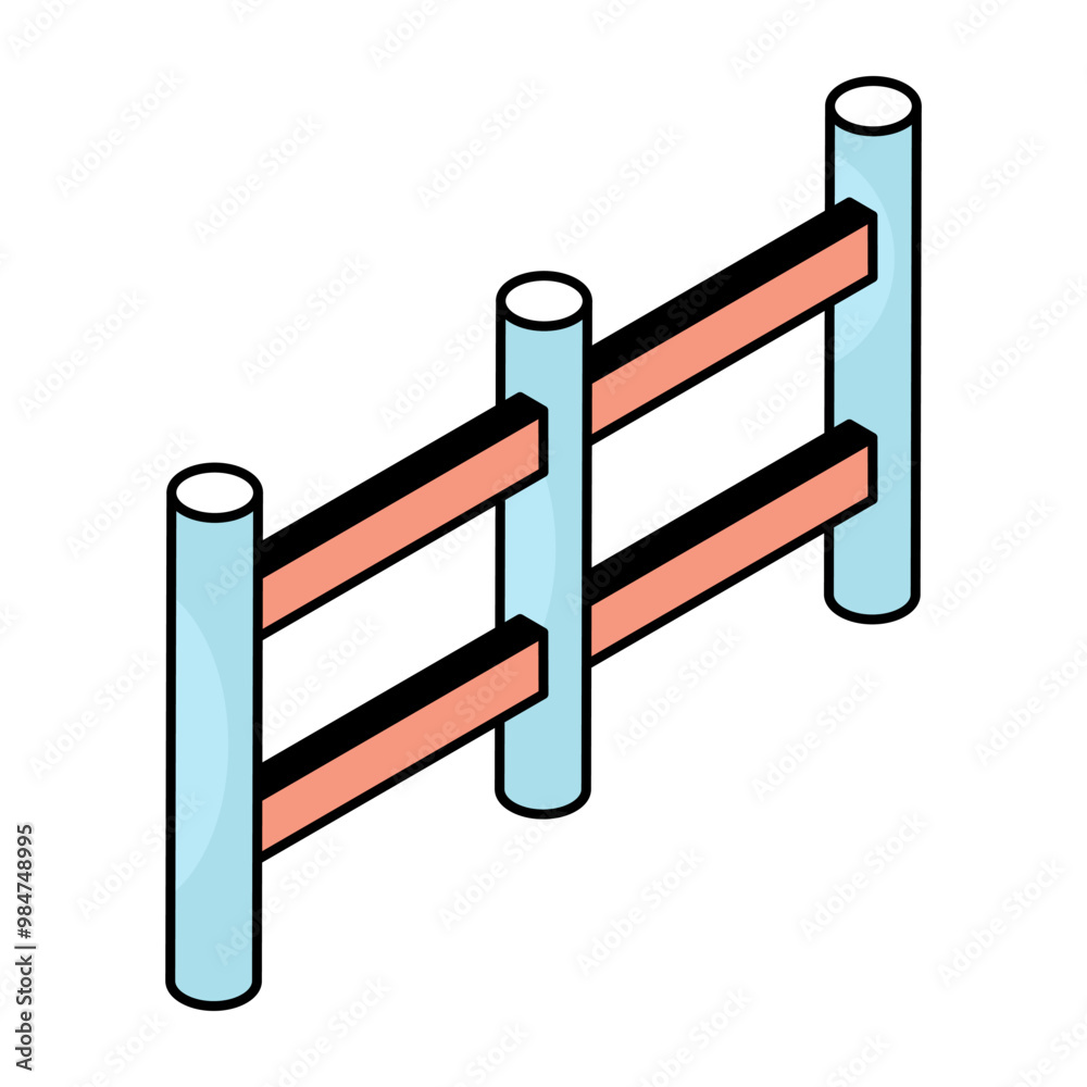 An icon design of fence An icon design of fence