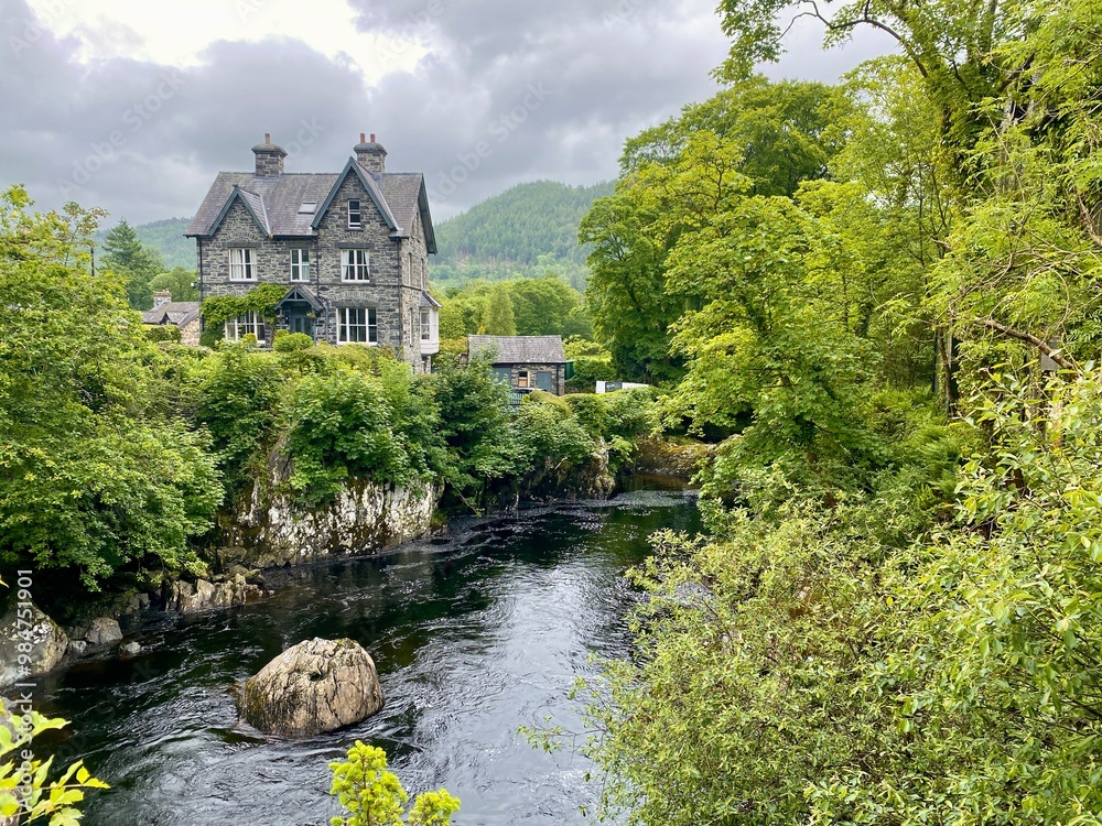 small house in the river