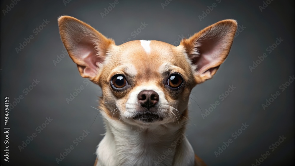 Evil chihuahua staring into camera with displeased expression Evil chihuahua staring into camera with displeased expression
