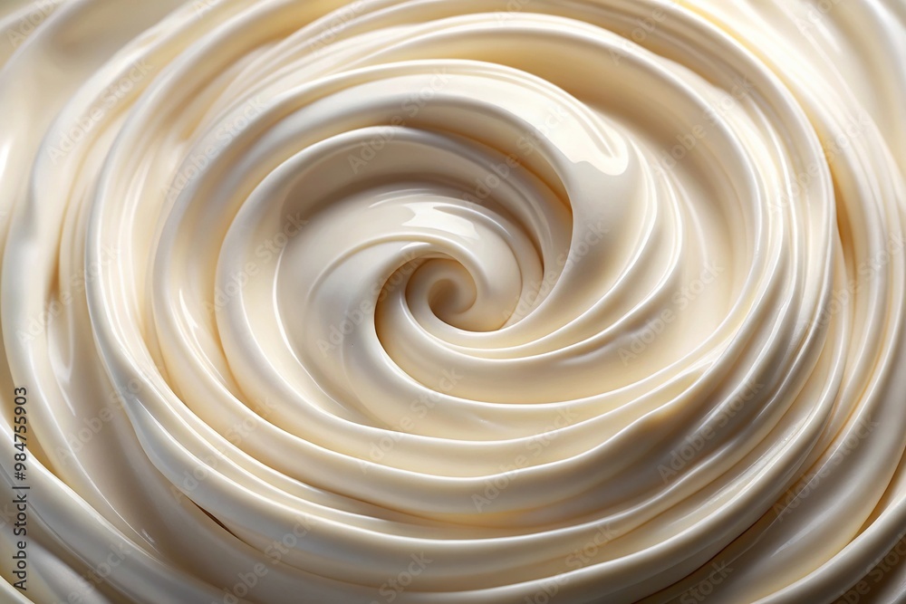 Abstract swirl pattern of creamy white substance Abstract swirl pattern of creamy white substance