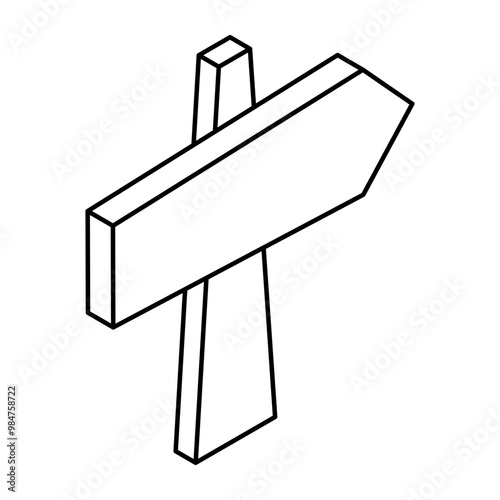 Modern design icon of roadboard   photo