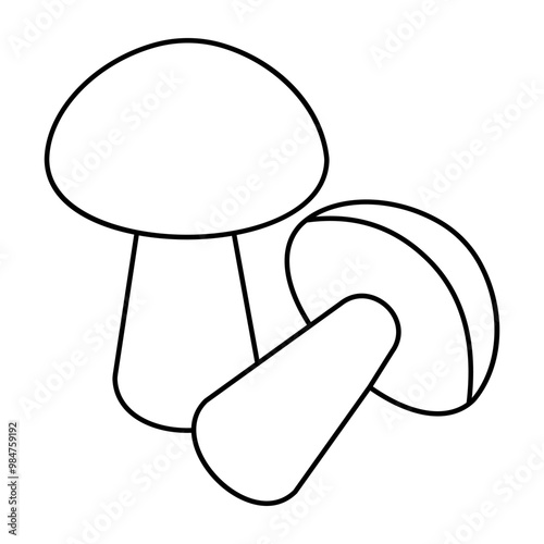 Modern design icon of mushroom