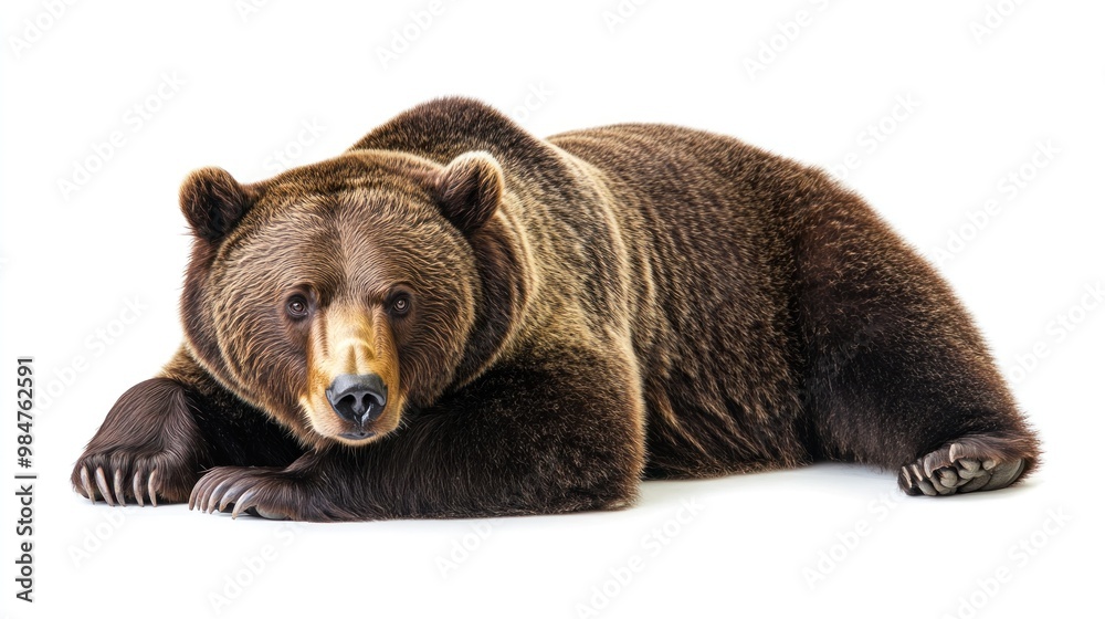 Obraz premium A Brown Bear Lying Down