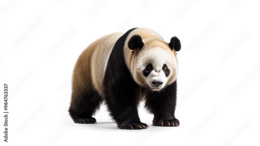 Fototapeta premium A Majestic Panda Standing Tall