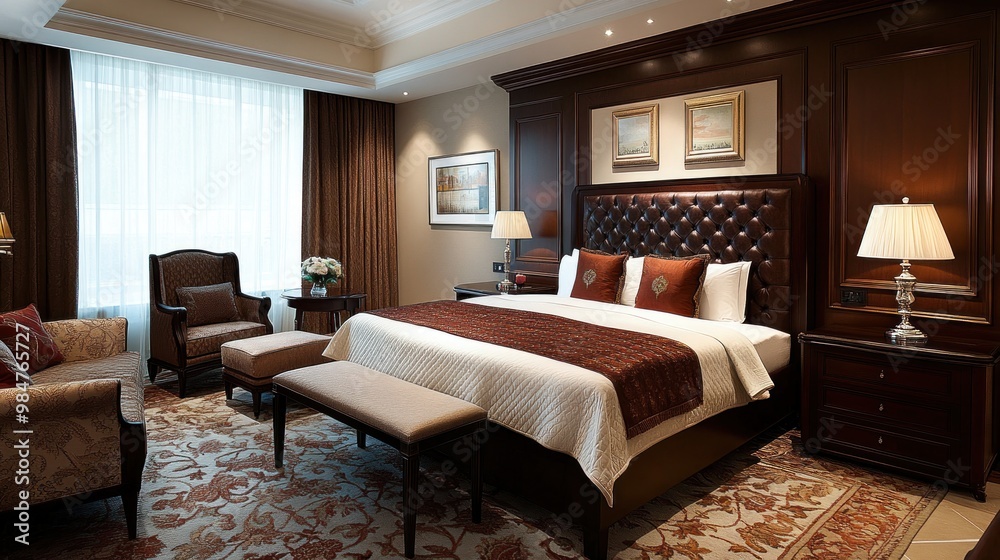 Luxurious Hotel Suite with King-Sized Bed Luxurious Hotel Suite with King-Sized Bed