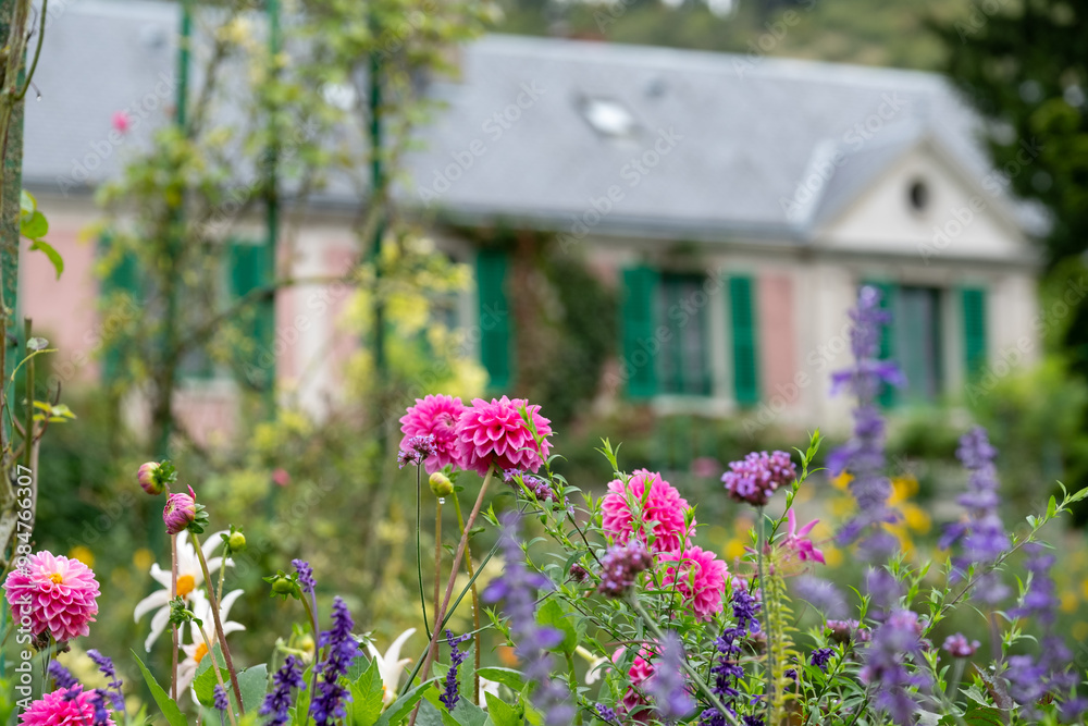 Colourful flowers in the garden at the impressionist painter, Claude Monet's house in Giverny, France.
Colourful flowers in the garden at the impressionist painter, Claude Monet's house in Giverny, France.