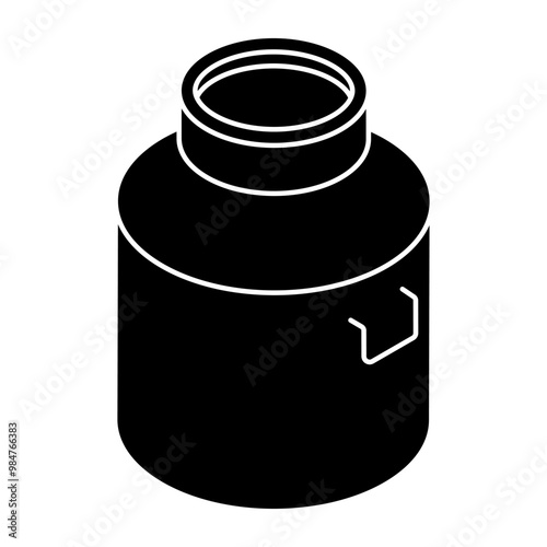 An icon design of milk can