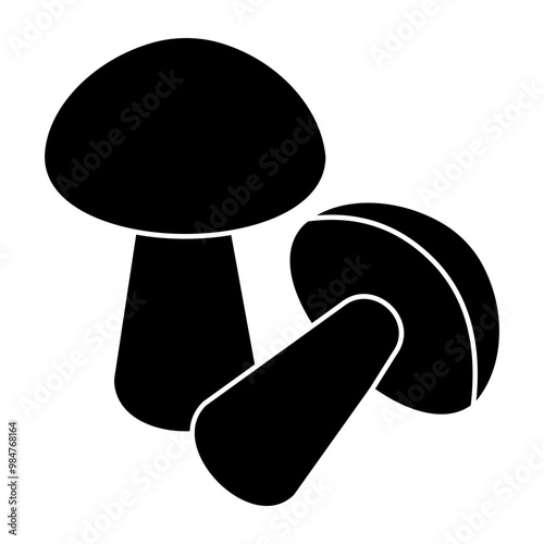 Modern design icon of mushroom