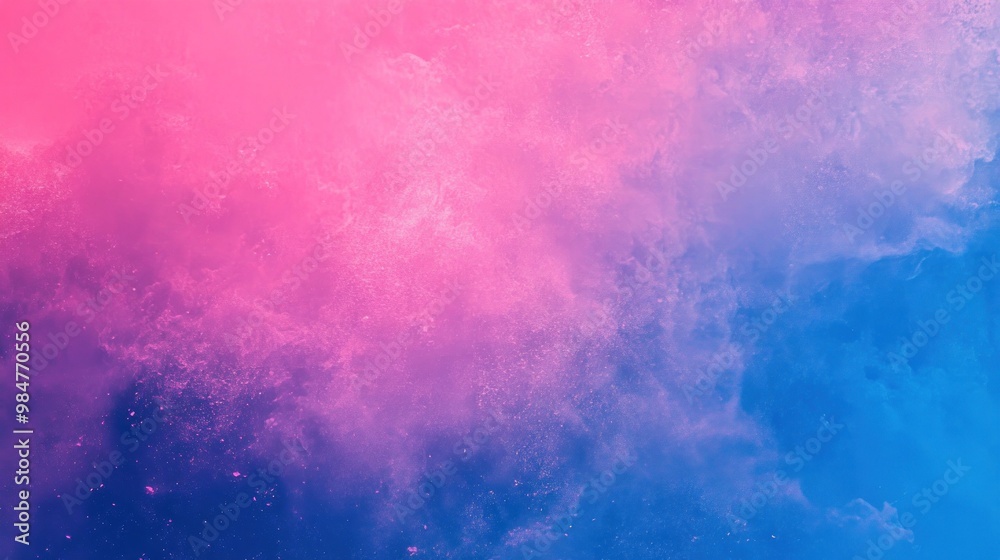 Fototapeta premium A vibrant abstract swirl of pink and blue hues, creating a dreamy and ethereal atmosphere.