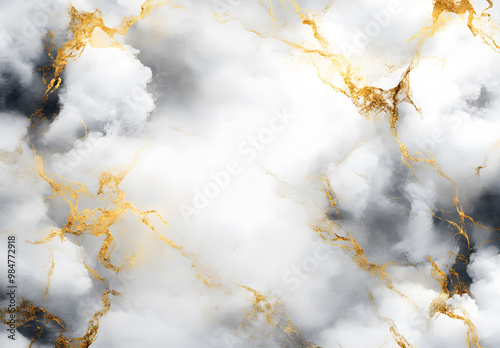 Elegant Marble Texture with Gold Veins design