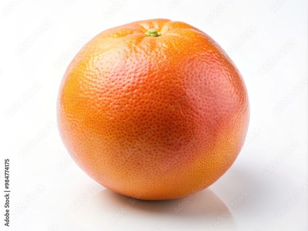 Whole ripe grapefruit on white background Whole ripe grapefruit on white background
