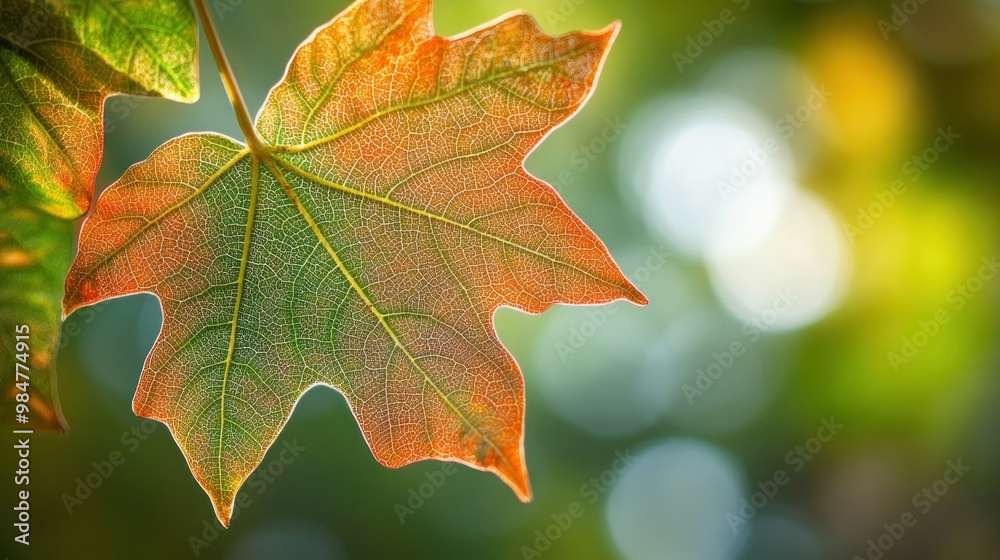 Fototapeta premium Autumn Leaf Close-Up