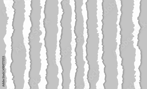 shadow ripped pages difrent shapes end page paper vertical