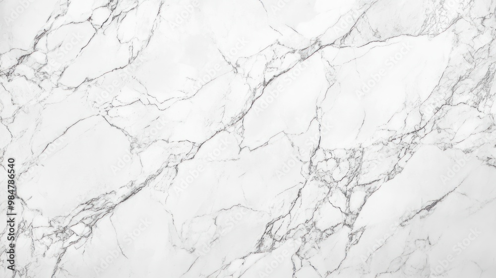 Obraz premium Elegant white marble surface with subtle grey veining, perfect for interior design and luxury aesthetics.