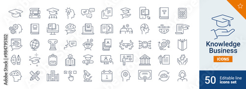 Knowledge icons Pixel perfect. book, university, learn, ...	