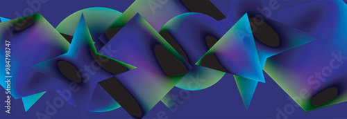 Fluid color geometric shapes abstract background. Vector Illustration For Wallpaper, Banner, Background, Card, Book Illustration, landing page