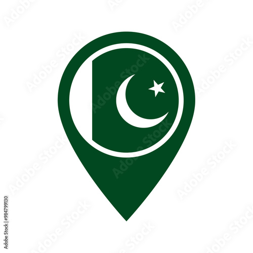Free Download Pakistan flag location icon - GFXLoad