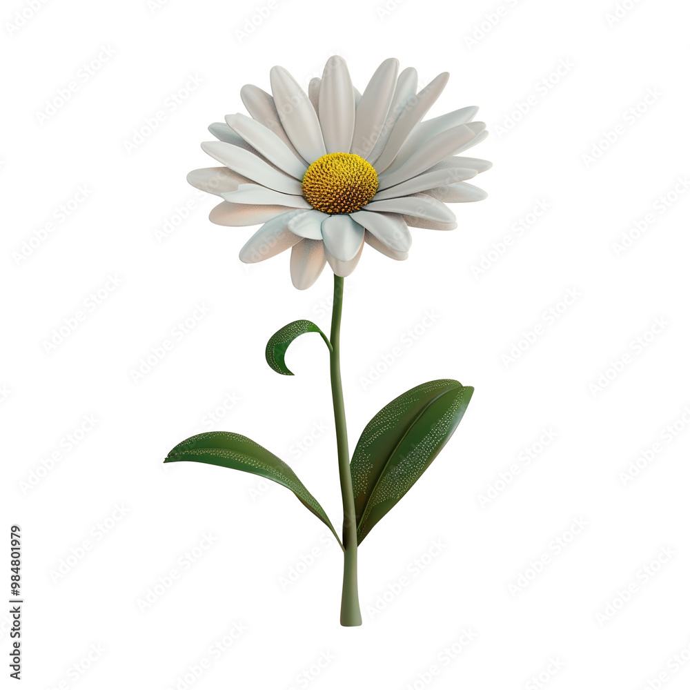 Fototapeta premium daisy isolated on transparent background, clipping path, png, 